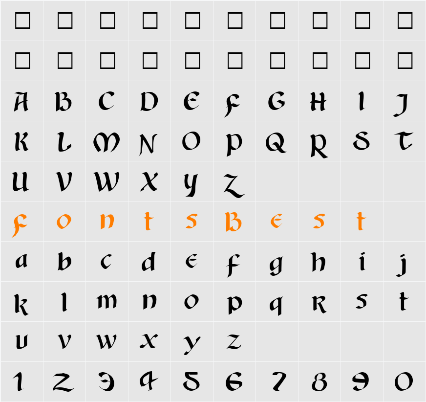 Alice3 Lao Character Map