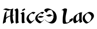 Alice3 Lao Font Image