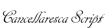 Cancellaresca Script