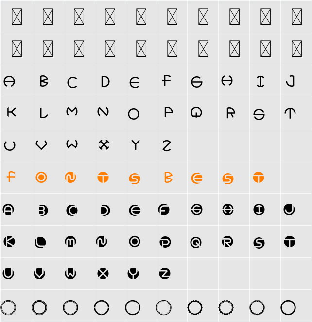 EUROLITE CircleLogoCreator Character Map