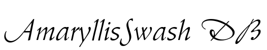 AmaryllisSwash DB Font Image