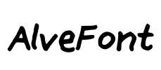 AlveFont Font Image