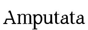 Amputata Font Image