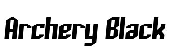 Archery Black Font Image