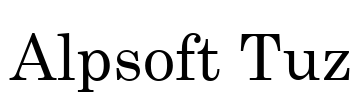 Alpsoft Tuz Font Image