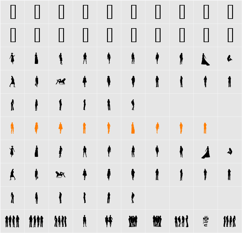 CHICASyMUJERES Character Map