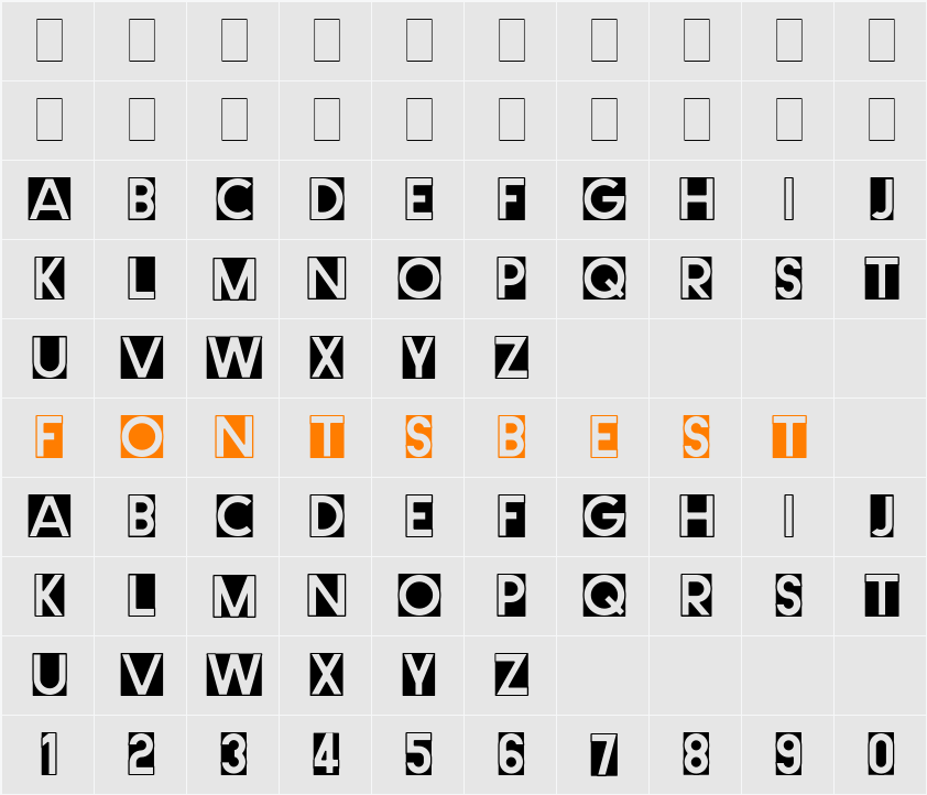 Cut Me Out 3 Character Map