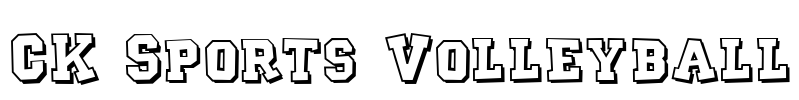 CK Sports Volleyball Font Image