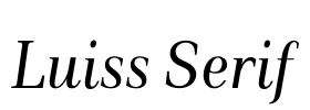 Luiss Serif Font Image