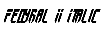 Fedyral II Italic Font Image