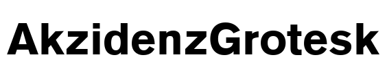 AkzidenzGrotesk