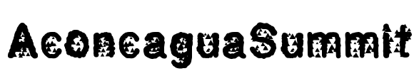 AconcaguaSummit Font Image