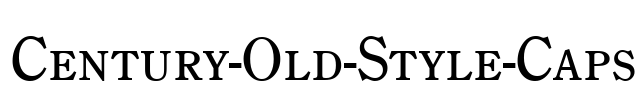 Century-Old-Style-Caps Font Image