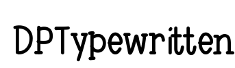 DPTypewritten Font Image