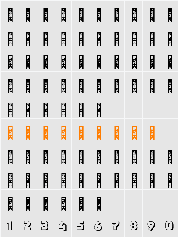 Spectrum 2.0 FM Shadow Character Map