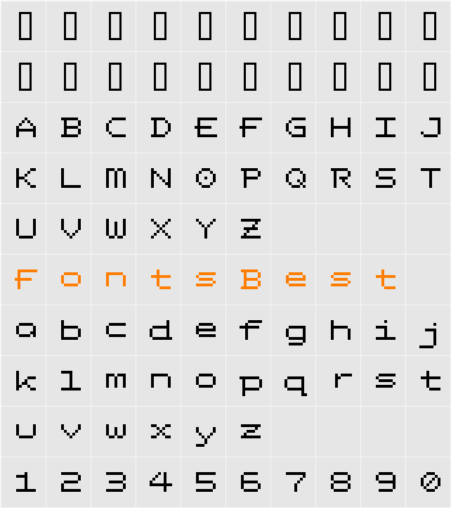 Attitude SpacedOut Character Map