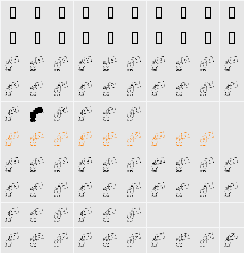 JI-Excels Character Map