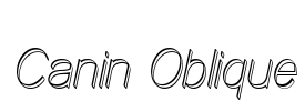 Canin Oblique Font Image