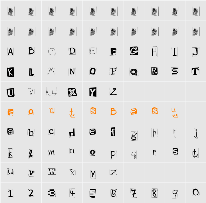 AH_LuGDeK Character Map