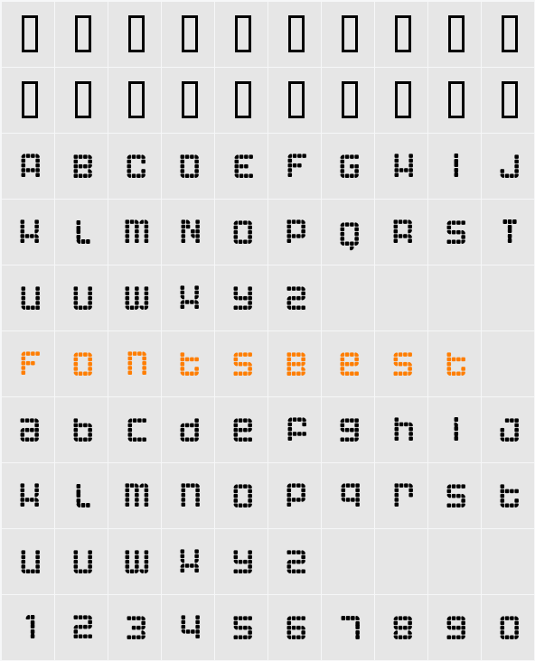 Astronaut II Character Map