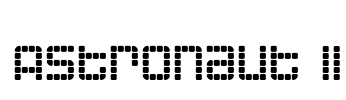 Astronaut II Font Image