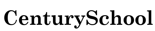 CenturySchool Font Image