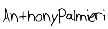 AnthonyPalmieri Font Image