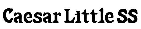 Caesar Little SS Font Image