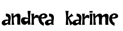 Andrea Karime Font Image