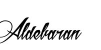 Aldebaran Font Image