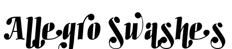 Allegro Swashes Font Image