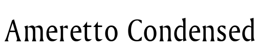 Ameretto Condensed Font Image