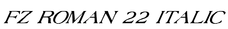 FZ ROMAN 22 ITALIC