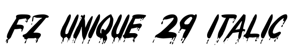 FZ UNIQUE 29 ITALIC