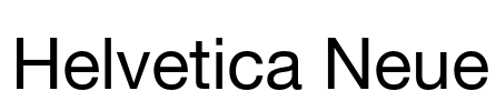 Helvetica Neue