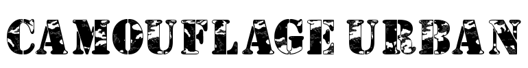 Camouflage Urban Font Image