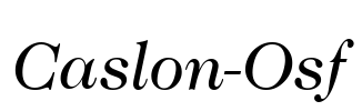 Caslon-Osf Font Image