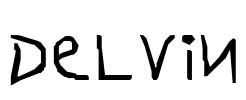 DELVIN Font Image