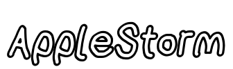 AppleStorm Font Image