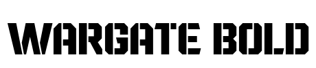 Wargate Bold Font Image