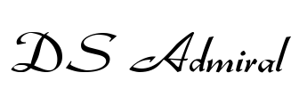 DS Admiral Font Image