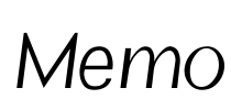 Memo Font Image