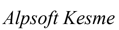 Alpsoft Kesme Font Image