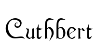 Cuthbert Font Image