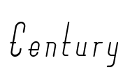 Century Font Image