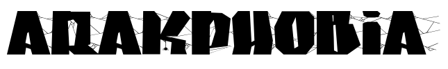 Arakphobia Font Image