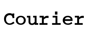 Courier Font Image