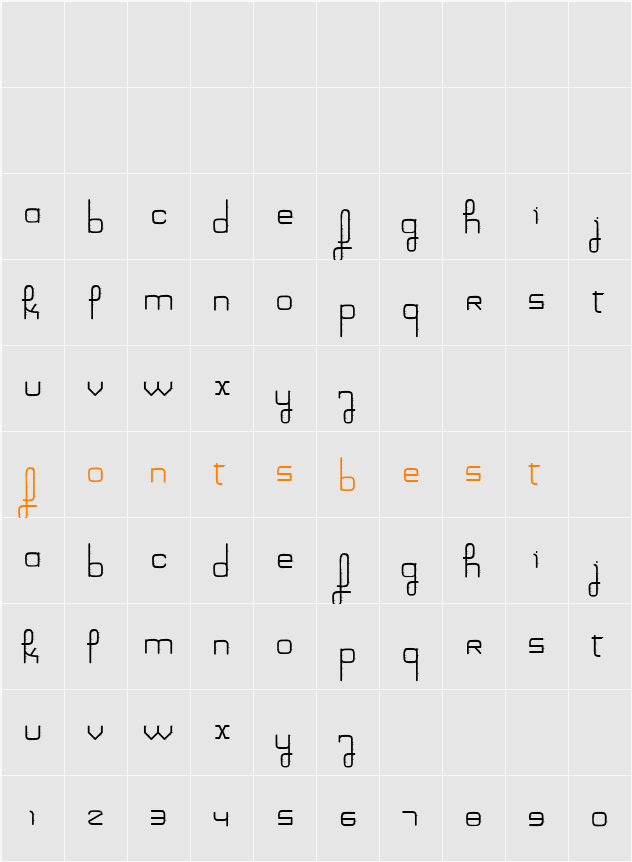 Filament Galactique Character Map