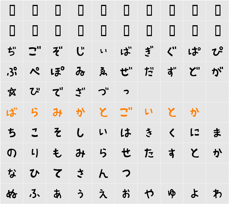 AprilFoolHR Character Map