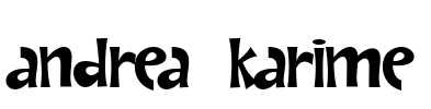 Andrea Karime Font Image